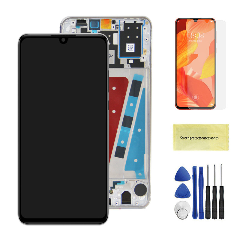 P30 Lite Scherm, Voor Huawei P30 Lite Lcd-Scherm MAR-LX1M Lx2 Al00 Touchscreen Voor Huawei P30 Lite Nova 4e Scherm Vervanging: AQUA