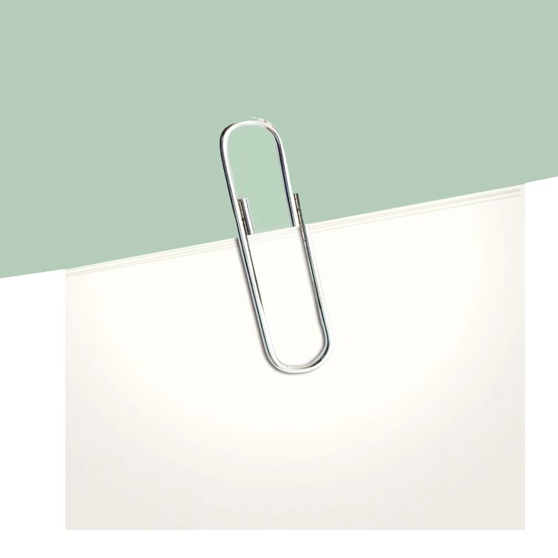 100pcs Box Big Paper Clips Metal Stationery Clips Nickel Pated Clip Folder 5# 50mm Bookmark Clip Office Supplies Deli 0050