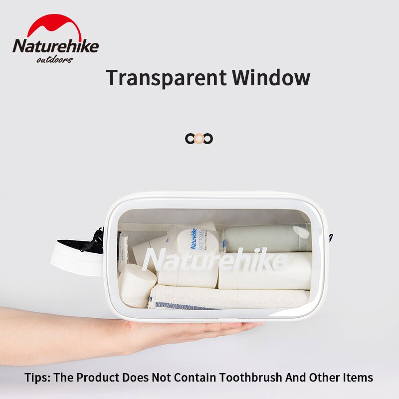 Naturehike Waterproof Wash Bag Portable Outdoor Travel Cosmetic Bag Transparent Toiletries Organizer Bag Wash Storage Bag