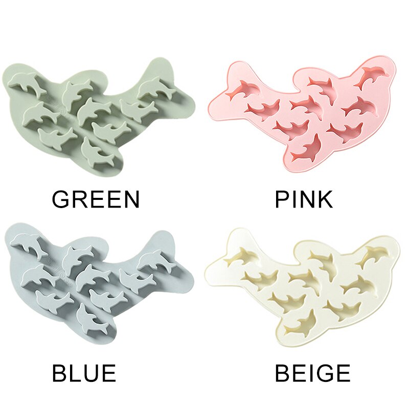Moule à glace en Silicone en forme de dauphin, mignon, chocolat, gadget de cuisine GQ