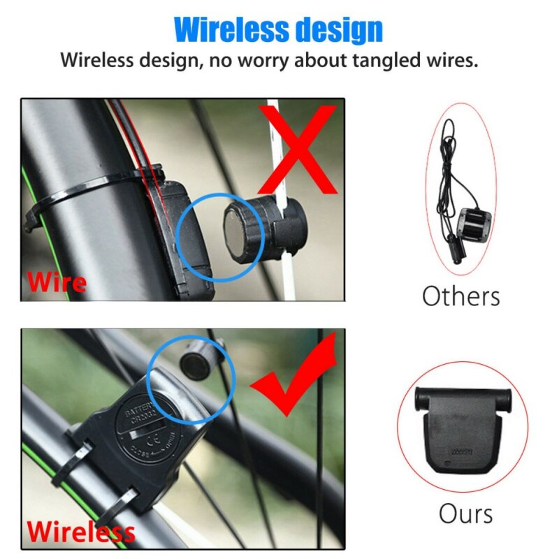 Waterproof Wireless LCD Digital Cycling Computer MTB Bike Bicycle Speedometer Odometer Stopwatch with Batteries