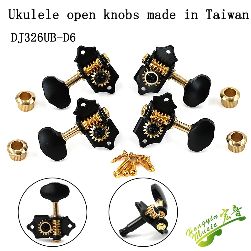 Taiwan Produceert Ukulele Knoppen, Open Knoppen, Goud En Zwarte Knoppen, Spindels, Winders, Gitaar Accessoires