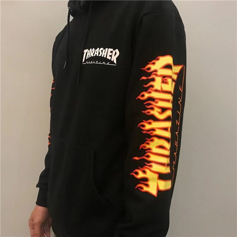 arm flame qiu dong add wool hoodies for men women movement