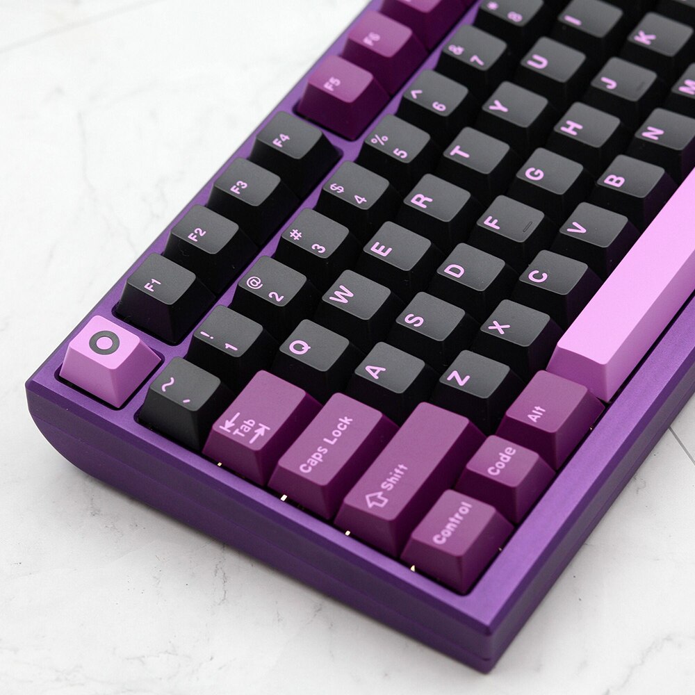 GMK Black Lotus Clone 173 Keys Double Shot Keycaps For ANSI ISO Layout Cherry Profile Keycap For Game Mechanical Keyboard