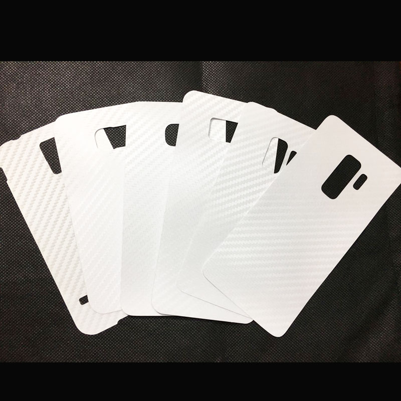 5 uds para Samsung J3 J5 J7 J4 J6 J8 Plus Protector de película trasera Anti-huella digital mate fibra de carbono pegatina Decoración