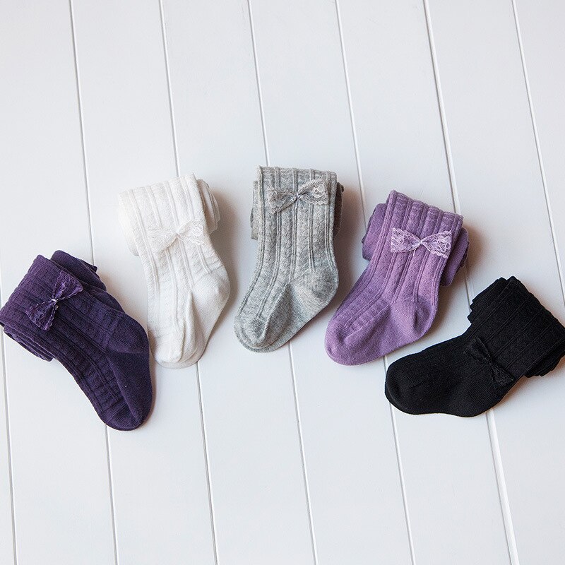 Leuke Roze Strik Panty Voor Meisjes Mesh Katoen Meisjes Panty Winter Zachte Comfortabele Baby Meisjes Panty Baby Kleding