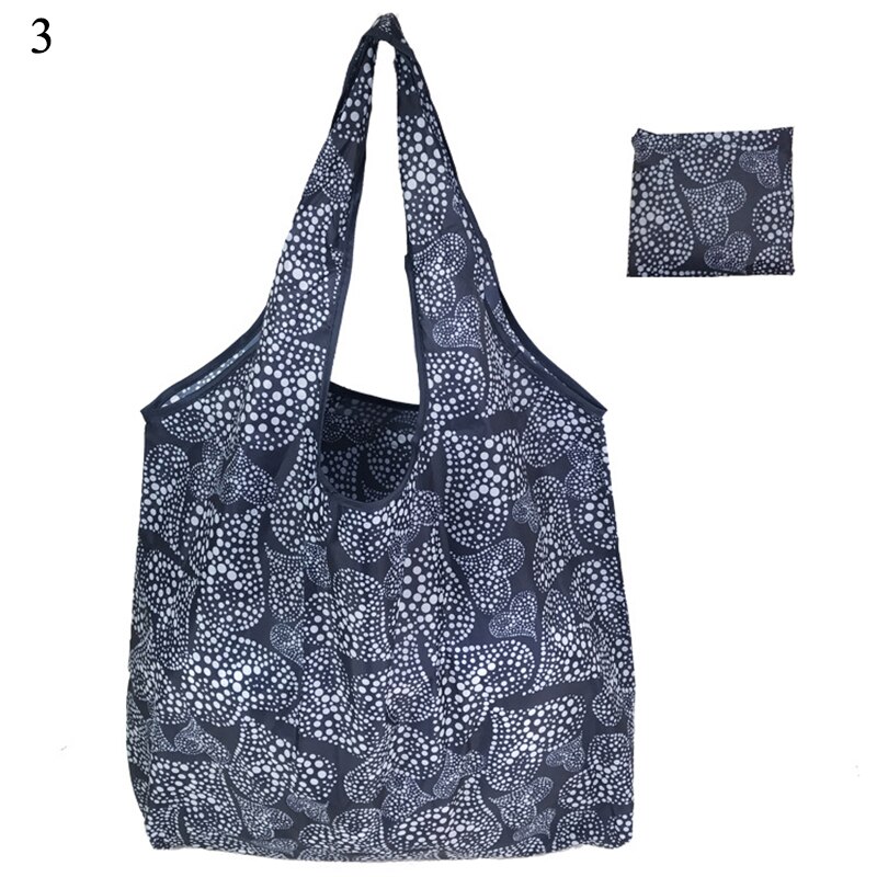 Foldable Reusable Shopping Bag Print Environmental Shoulder Tote Eco Shopping Bag Portable Folding Shopping Bag Handbag: 3