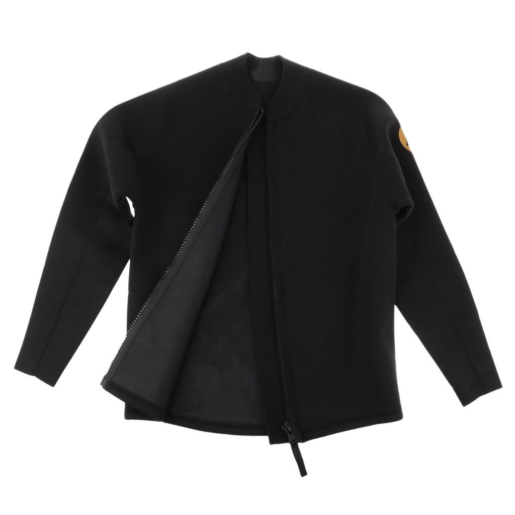 Men's 3mm Neoprene Long Sleeve Wetsuit Jacket Top - Scuba Diving, Surfing, Swimming