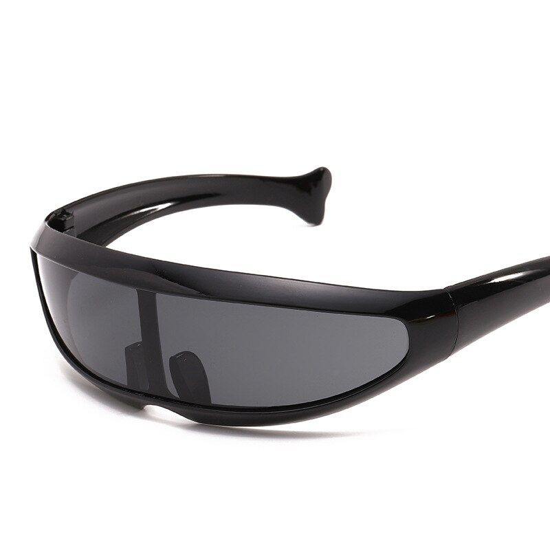 SCHNELLE SCHIFF! draussen Sport Brille Schmale Gespiegelt Sonnenbrille Polarisierte Sonnenbrille verbunden Objektiv Fishtail Brillen