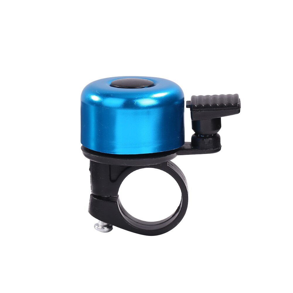 Mini corne vélo guidon VTT en alliage d'aluminium son alarme anneau cloche vélo Portable anti-poussière cyclisme pièces: Blue
