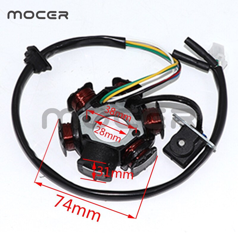 Ontsteking Stator Magneto Draad Spoel 11 Pole Coils Magneto Generator Stator Fit voor Gy6 Scooter Motoren
