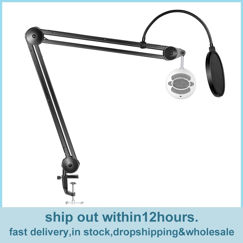 Asta Del microfono boom sospensione Regolabile Braccio con costruito-in Primavera per la Registrazione Vocale