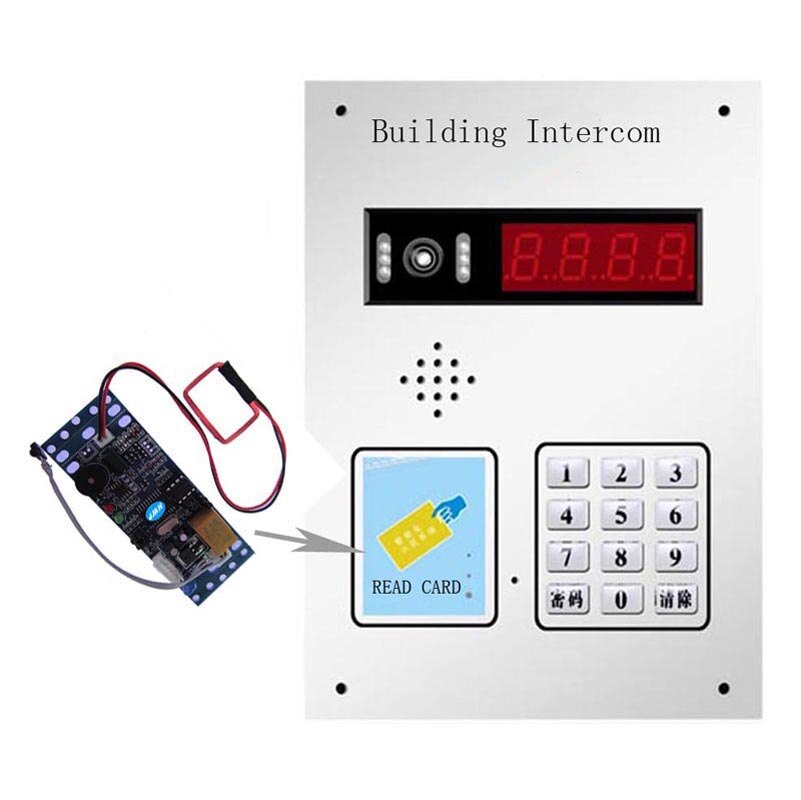 Rfid Em/Id Embedded Deur Toegangscontrole Rfid Proximity Deur Access Control System Building Intercom Module