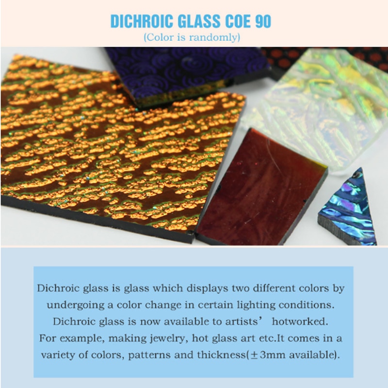 28 g/conjunto misturado bonito millefiori vidro fusing dichroic óculos microondas forno acessórios para diy artesanato decoração ornamento