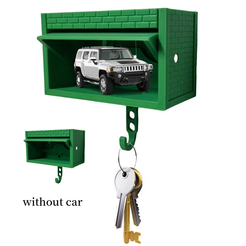 Fun Toy Key Storage Box Room Wall Decoration Garage Key Storage Rack With Door Opening Garage Key Hook Keychain