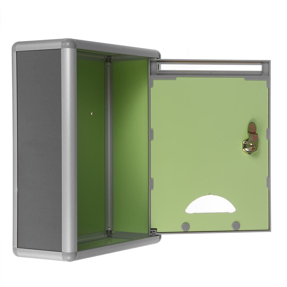 Aluminium Mailbox Outdoor Security Locking Mailbox Brief Doos Suggestie Doos Krant Mail Brief Post Home Tuin Decoratie