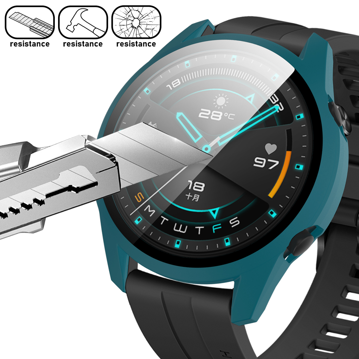 Coque de Protection en TPU pour Huawei Watch GT 2, couverture complète de 46mm, coque de Protection antichoc GT2 42mm, accessoires de montre intelligente