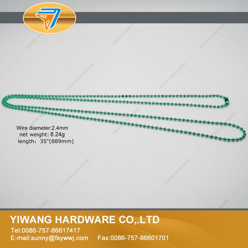 ventes bien suspendus chaîne collier chaîne coloré livre chaîne décorative boule perle chaîne 10 pièces/paquet: turquoise