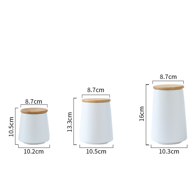 Recipiente de cozinha recipiente de armazenamento de alimentos tanque de armazenamento de alimentos preto e branco conjunto de garrafas de chá cerâmica frasco hermético