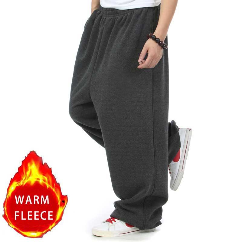 Danse Hip Hop pantalons de survêtement Harem hommes Joggers pantalon coton ample Baggy pantalons de survêtement Streetwear pantalon jambe large hommes vêtements: 016 Deep Gray / 4XL