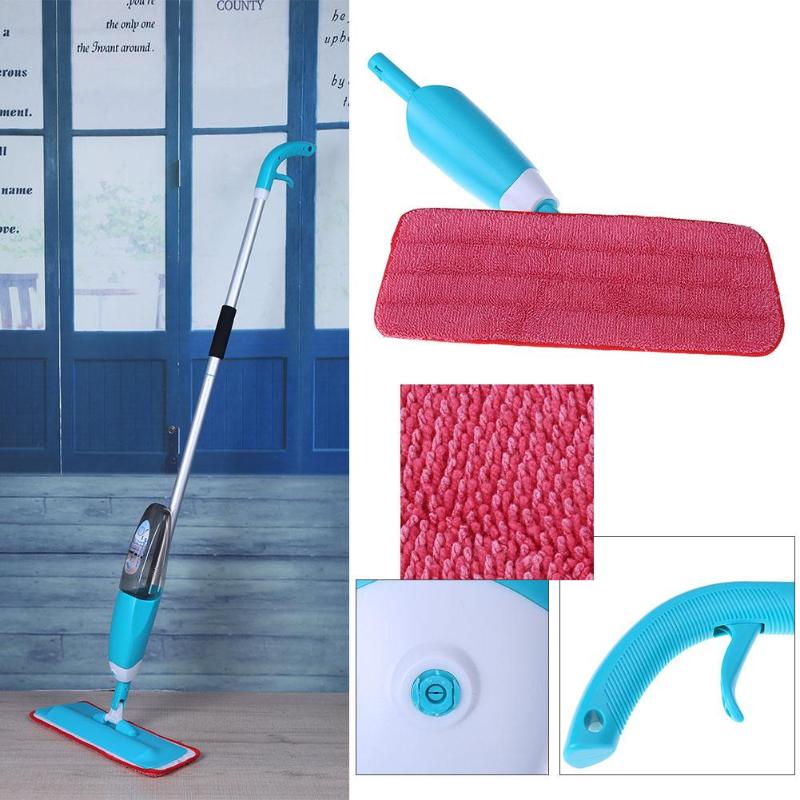Spuiten Vloer Mop Vermijden Hand Wassen 360 Degre met Herbruikbare Microfiber Schoonmaakdoekje Huis Keuken Houten Vloer Lazy Fellow Mop