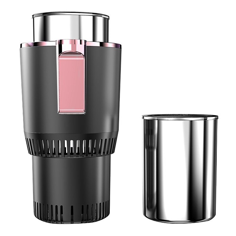 Dc12v auto verwarming koelbeker 2- in -1 auto kantoor beker warmer koeler slimme auto beker mok houder koeldrank drank blikjes