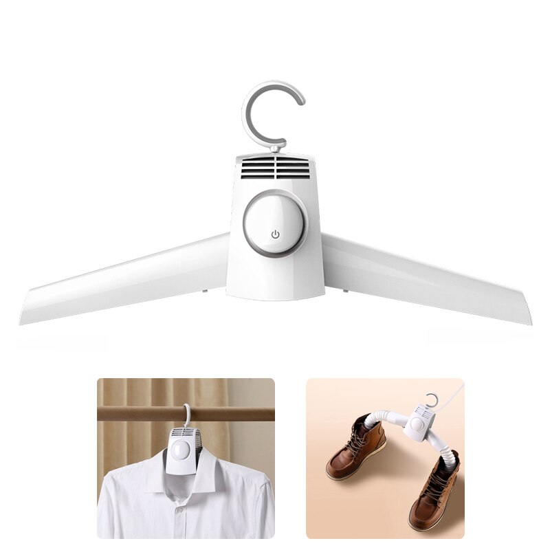 Xiaomi secador de ropa zapatos portátiles secador de ropa perchas plegable secadora eléctrica: clothes shoes dryer / US