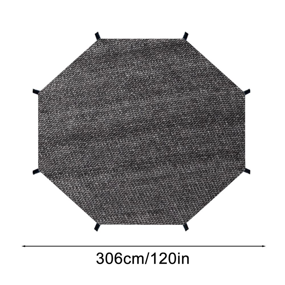 Trampoline sunshade net, trampoline sunshade canopy net, mesh material, trampoline protection tool for picnics, backyards, community: Green