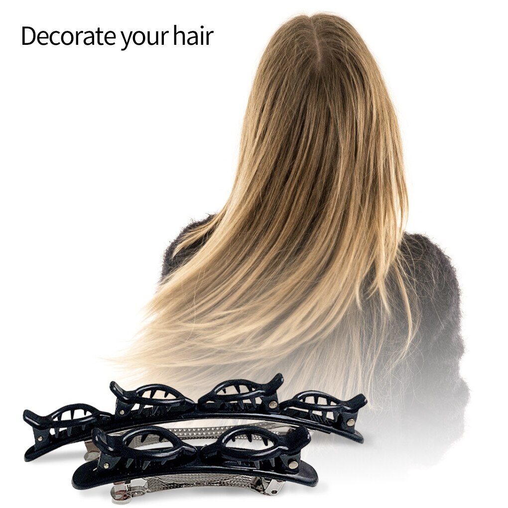 Stijl Zwart Braider Haar Clip Burst Pin Kapsel Brengen Haar Hoepel Wisp Air Weave Hoofd Hoepel Styling Tool