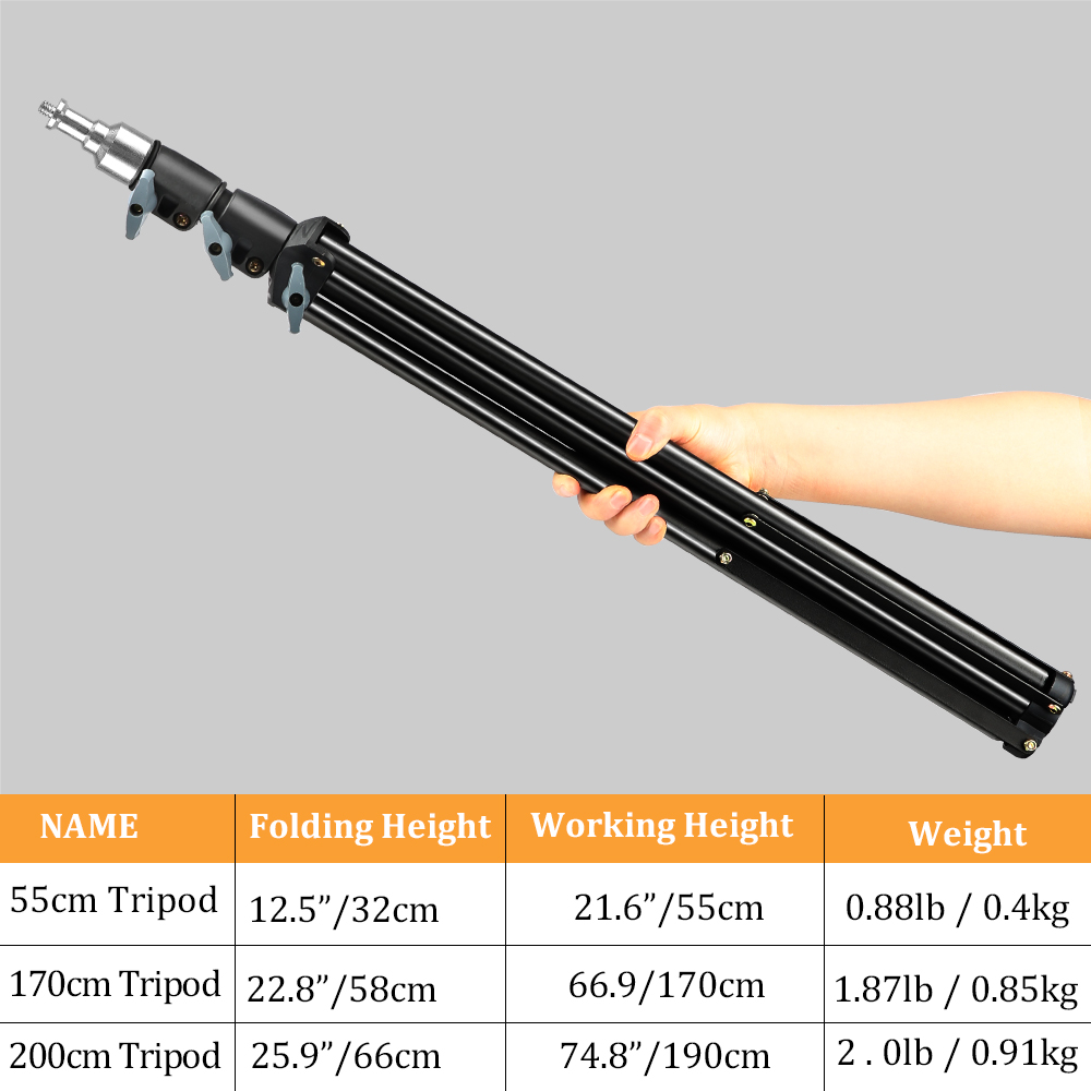 SH 190cm regulowany statyw stojak na lampka telefonu z 1/4 śrubami i kółkami do studia fotograficznego miga fotograficzny Softbox