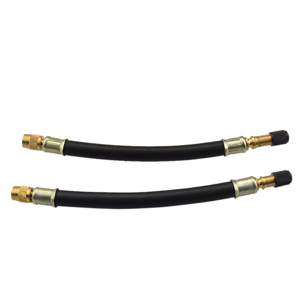 Reifen Ventil Verlängerung Zwilling Rad Lastwagen Lieferwagen LKW Adapter 180mm*2 W/ Staub Kappen