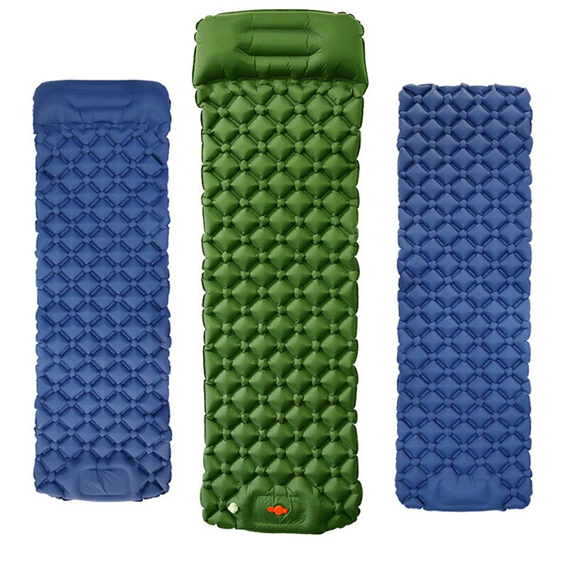 Camping Inflable Air Matras 190*58*5Cm Ingebouwde Voet Inflator Pomp Vouwen Opblaasbare Matras Kamp bed Voor Tent Reizen
