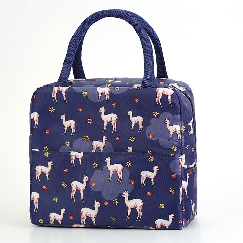 Lunch Bag Fresh Insulation Cold Bales Thermal Oxford Waterproof Convenient Leisure Bag Cute Flower Cartoon Cuctas Bolso