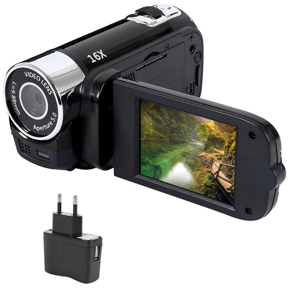 1080P Timed Selfie Shooting LED Light Digital Camera High Definition DVR Clear Night Vision Camcorder Portable Anti-shake Camera