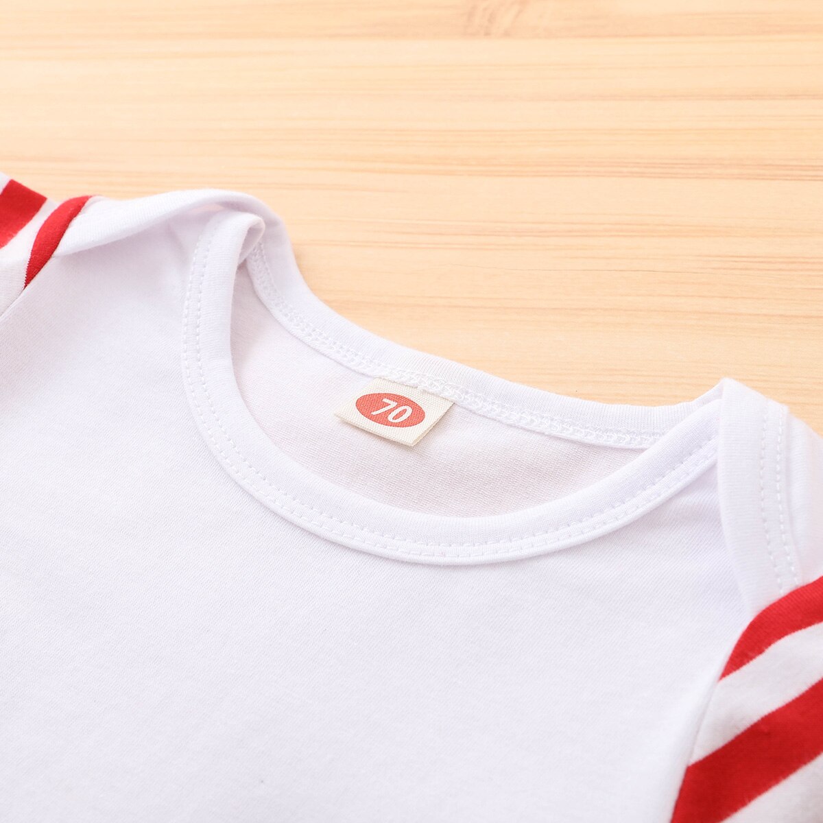 2 stk baby christmas romper outfits, tegneserie hjorte mønster striber o-hals langærmet jumpsuit + hat dragt til småbørn, piger