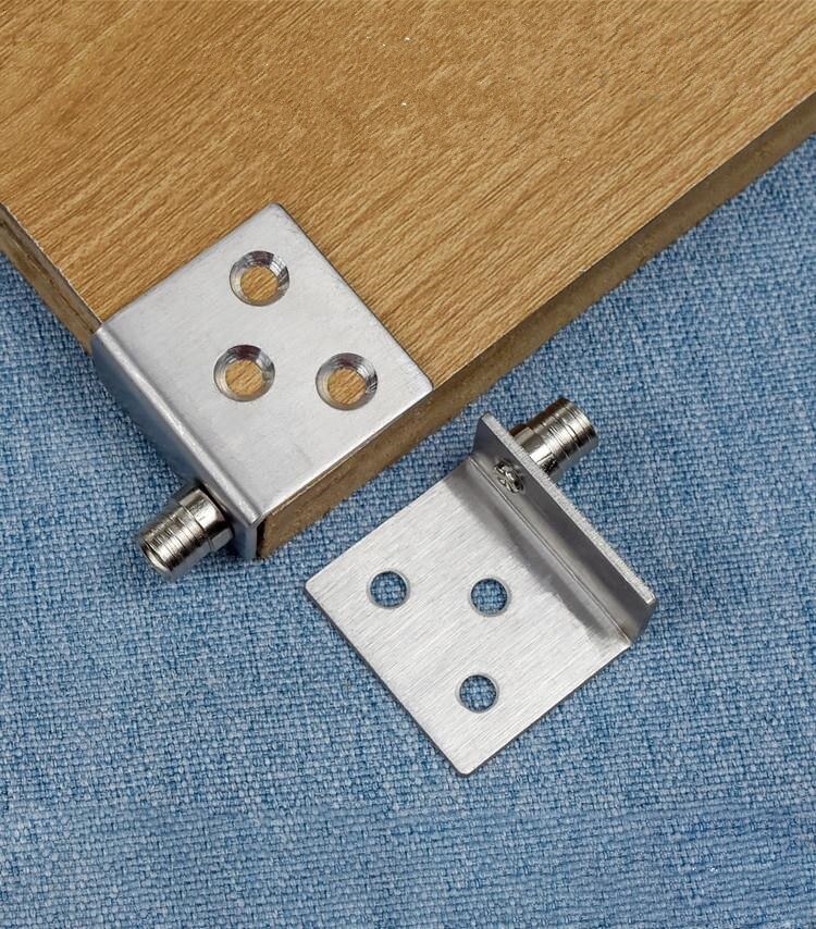set Invisible Cabinet Hinge Up and Down Door Pivot Hinge for Wood Panel Cupboard Display support bracket Furniture Hardware