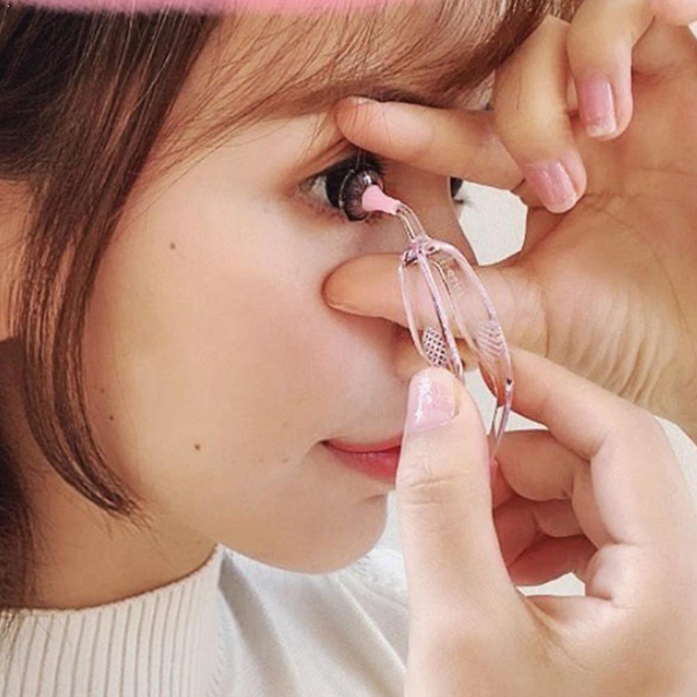 1 Set Soft Silica Tweezers Suction Stick Practical Useful Clamps for Travel Clip Special Contact Lens Inserter Remover Tweezers