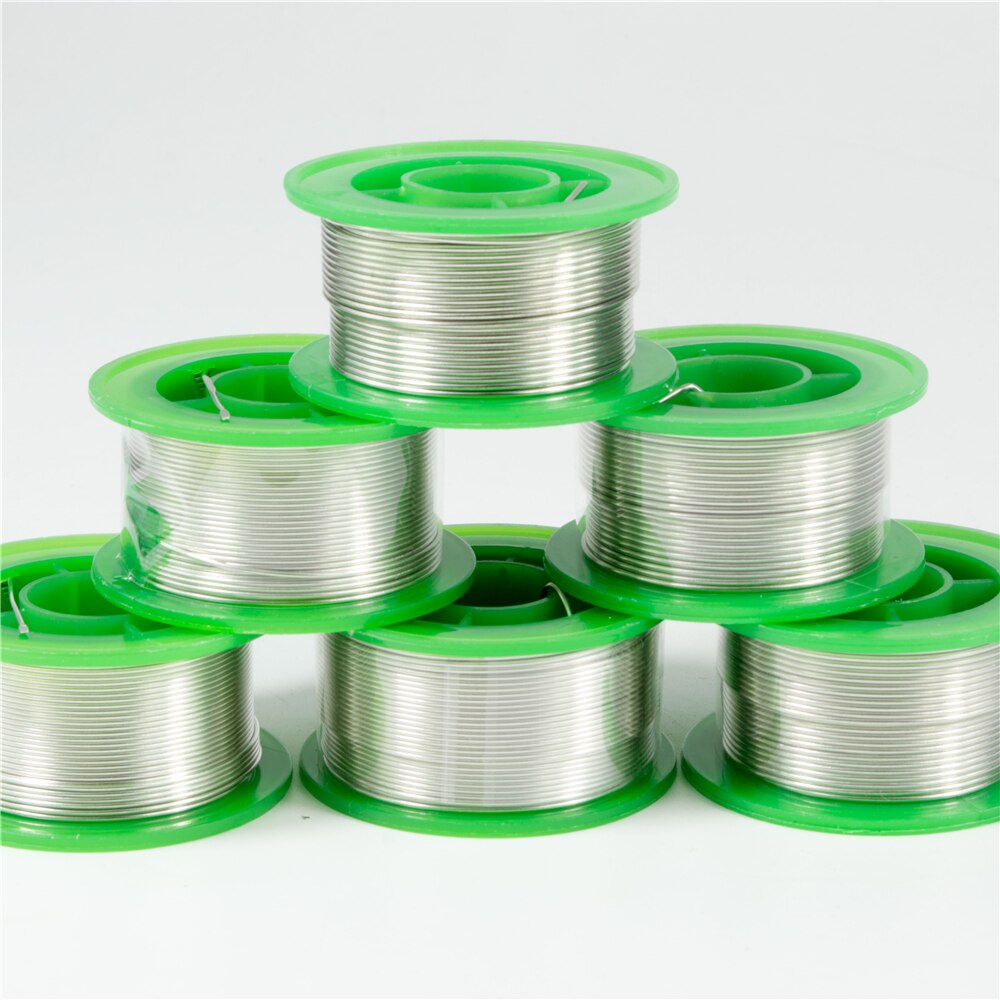Rollo de alambre de soldadura, sin plomo, 100g, 500g, 0,8mm, 1,0mm, ROHS, flujo de alambre de desoldar, material de estaño y cobre 2.2%