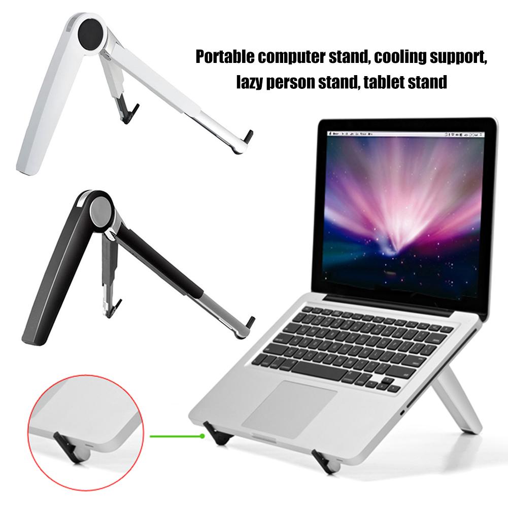 Bärbar hopfällbar bärbar bärbar dator bärbar dator surfplatta hållare stativ monterad skärm riser fäste surfplatta hållare för macbook