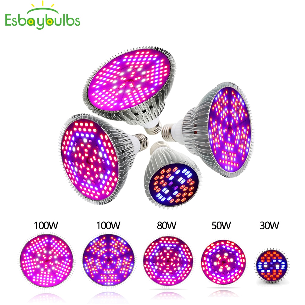 Full spectrum led kweeklampen 30w 50w 80w 100w e27 led planten kweeklamp fitolampy phytolamp voor hydrocultuur kweektenten binnenshuis