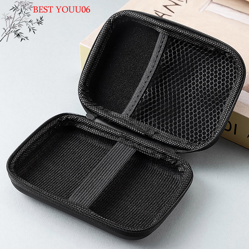 (YOUU06) Custodia per HDD da 2,5 pollici, custodia per disco rigido HDD/SSD, borsa protettiva per HDD, custodia per disco rigido esterno, per cavo USB e caricabatterie
