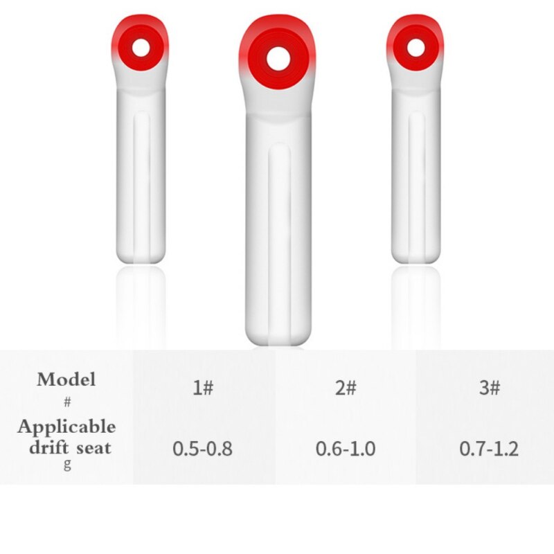 100Pcs Float Tube Soft Core Float Rest Silicone Material Soft Tail Fishing Float Fishing Bobber Peche Accesories