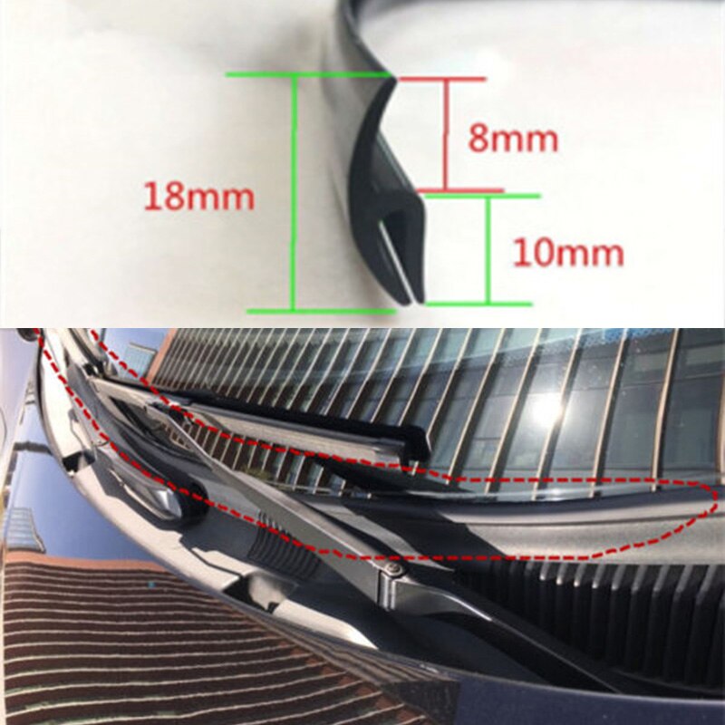 Car Front Windshield Panel Ageing Rubber Seal Strip Sticker for Ford Focus 2 Mk2 Mk3 Mk1 Fiesta Mk7 Ranger Mondeo Mk4 Kuga