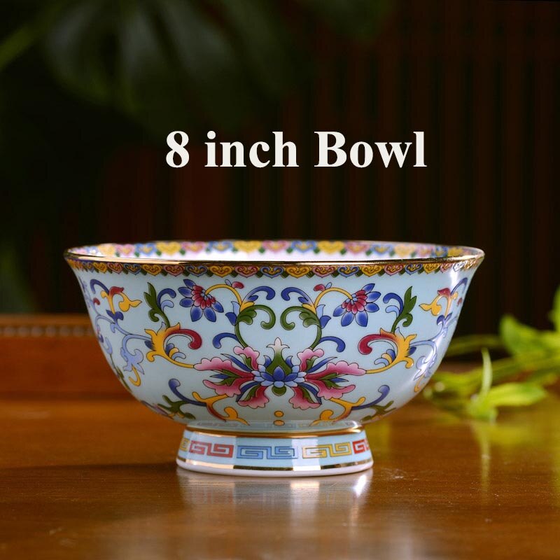4.5/5/6/8 Inch Vintage Chinese Traditie Keramische Servies Soep Rijstkom Jingdezhen Bone China Ramen Bowls Salade mixing Bowls