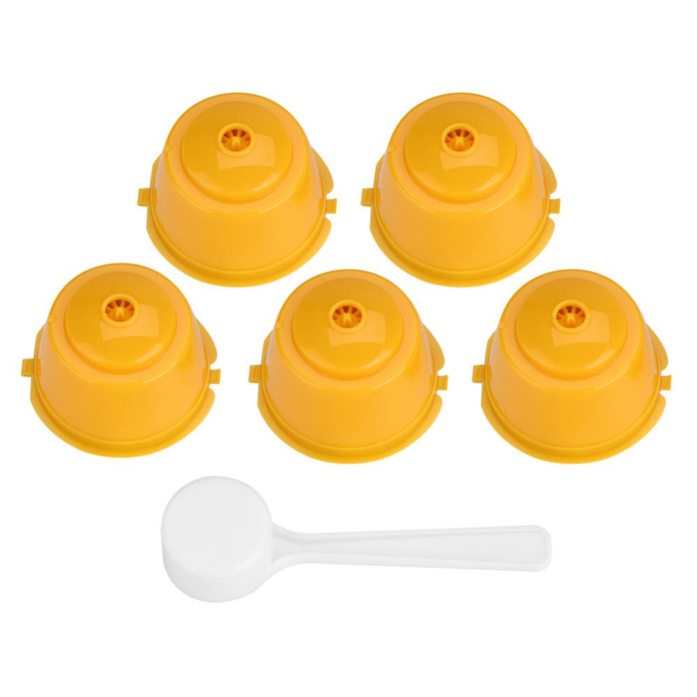 5Pcs Reusable Refillable Capsules Pods for Nescafe Capsula Dolce Gusto Machines Maker Nespresso Coffee Capsule Pod Cup Cafeteira