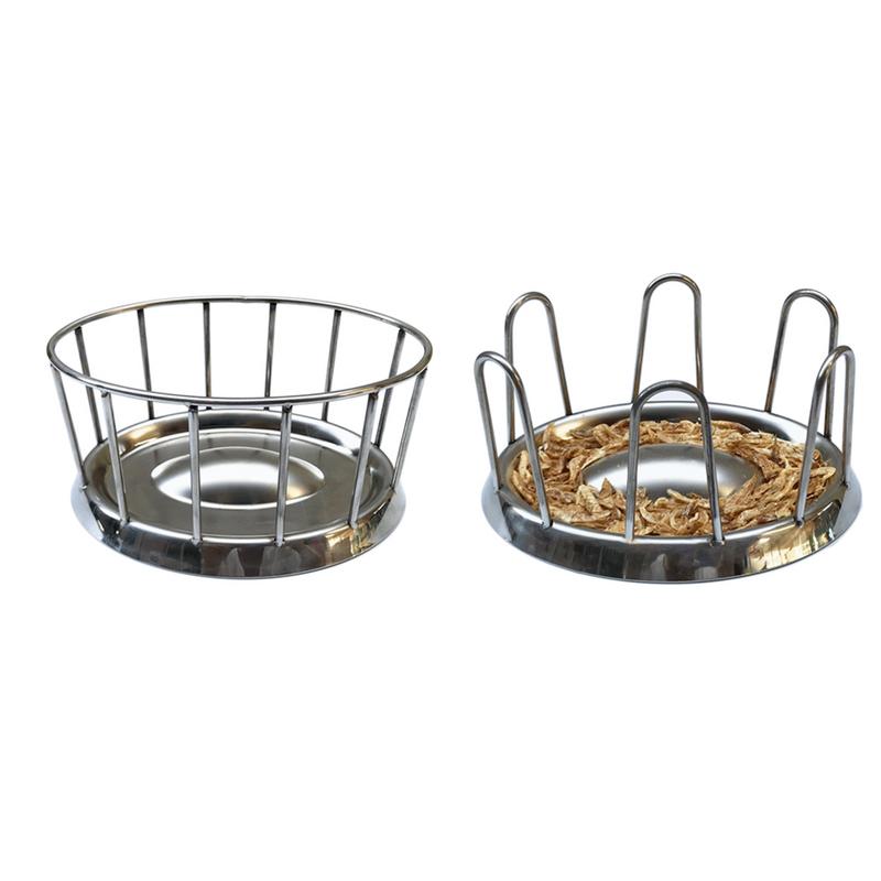 304 Rvs Diameter Ronde Reling Vorm Schildpad Kom Rvs Schildpad Voedsel Schotel Food-grade Reptiel feeder
