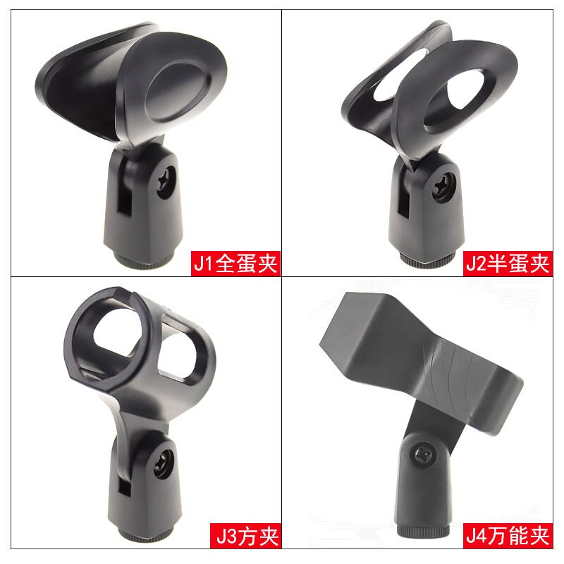 2 Stuks Plastic Flexibele Klem Houder Microfoon Mic Stand Accessoire
