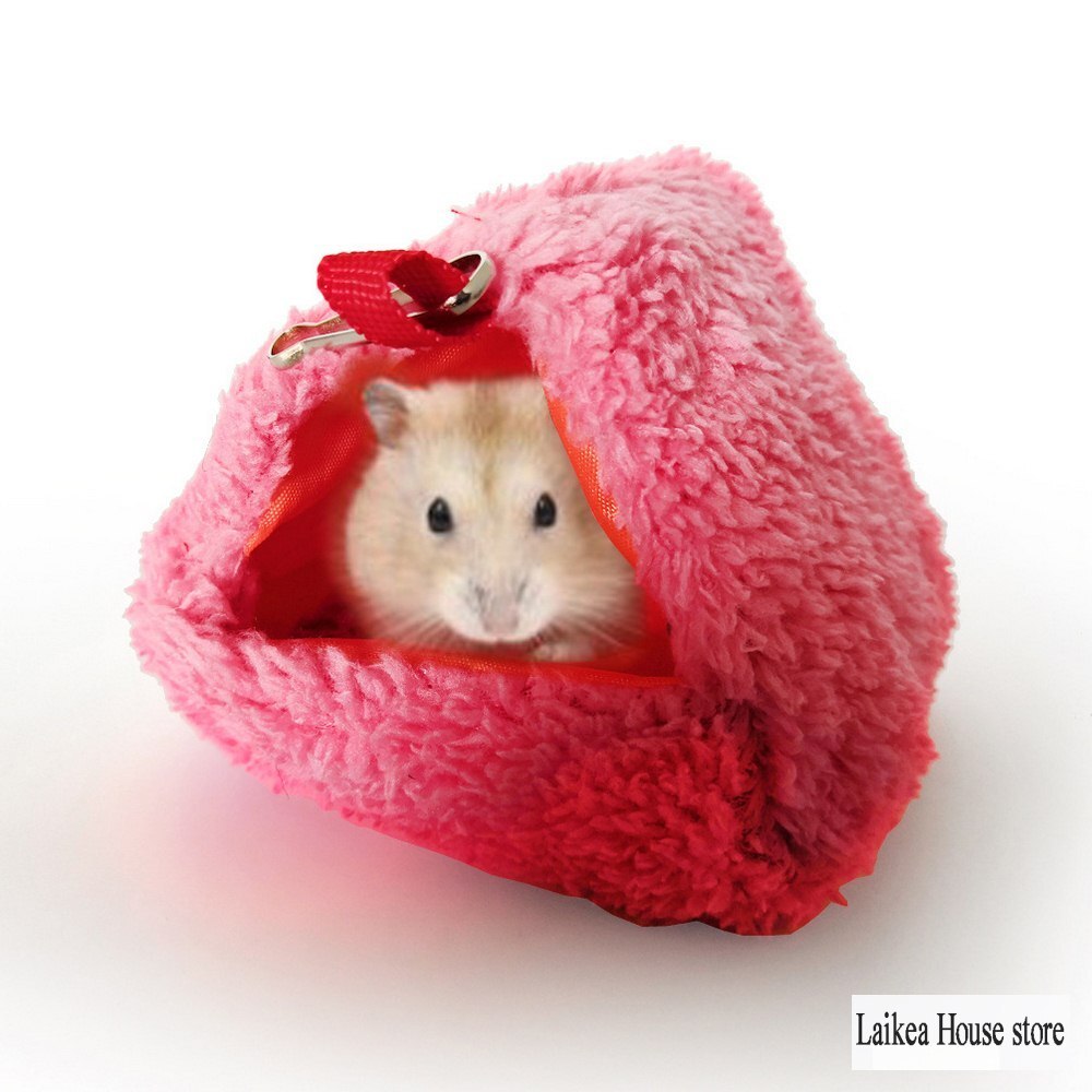 Hamster papegøje hængekøje hus små kæledyr hængekøje kæledyr varm hytte hængende hus egern rotte blød varm tunnel bur tilbehør