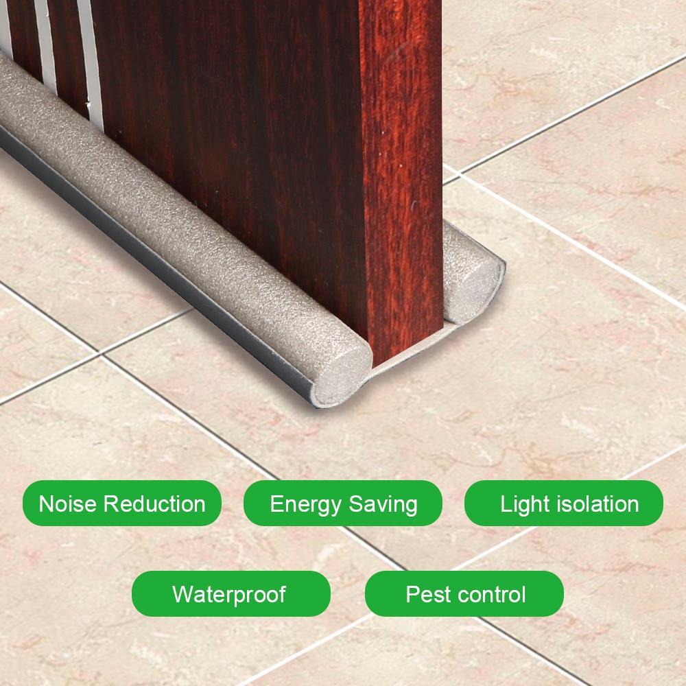Foam Guard Door Bottom Sealing Strip Sound Proof Noise Reduction Under Door Draft Stopper Dust Proof Window Weather Strip
