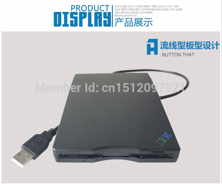 Slim Portable USB 2.0 External Floppy Disk Drive 1.44 MB FDD for Laptop PC Win 7 8 notebook floppy usb Soft drive